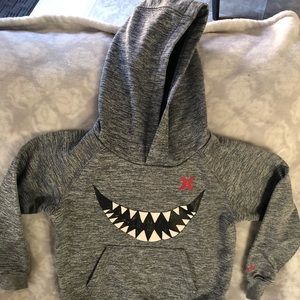 Hurley boy hoodie with sharks face